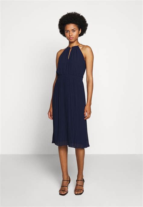 navy michael michael kors snake square neck wide sleeve dress|Dresses .